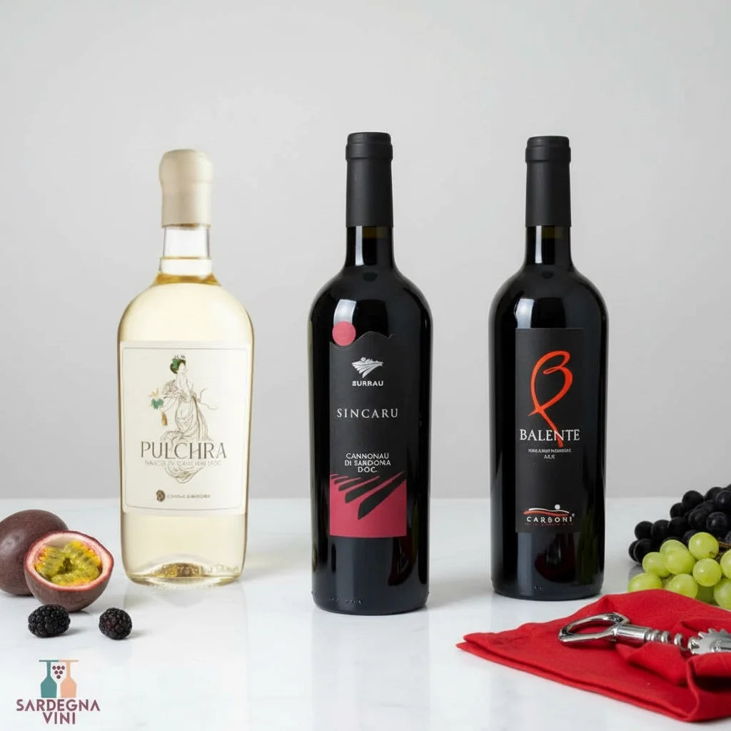 Box Scoperte di Sardegna by Sardegnavini featuring a beautifully designed packaging showcasing Sardinian landscapes.